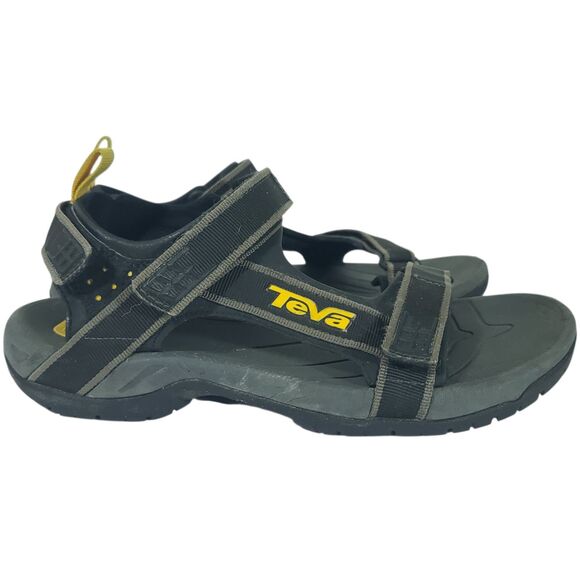 TEVA Mens Size 9 Fisherman Sport Hiking Sandal Shoc Pad Walking Shoe Black 4141 main image 4